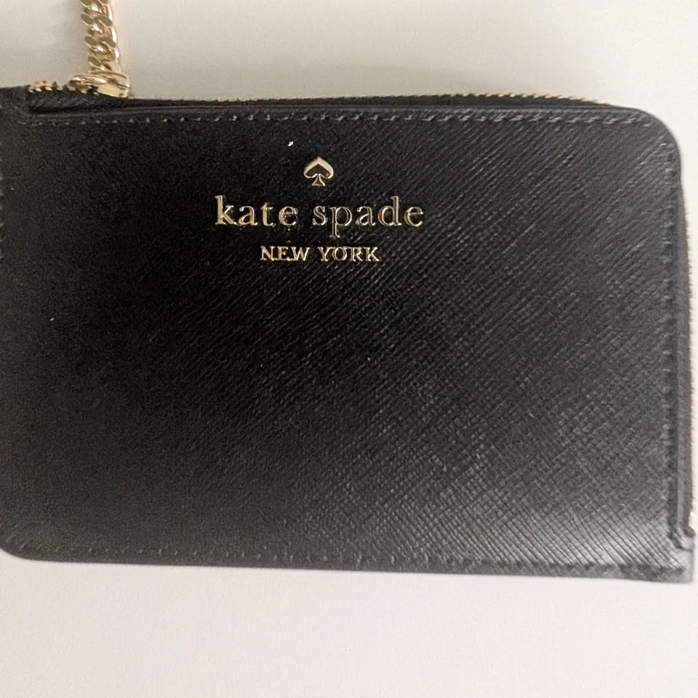 Kate Spade Black Key Holder with Gold Accents